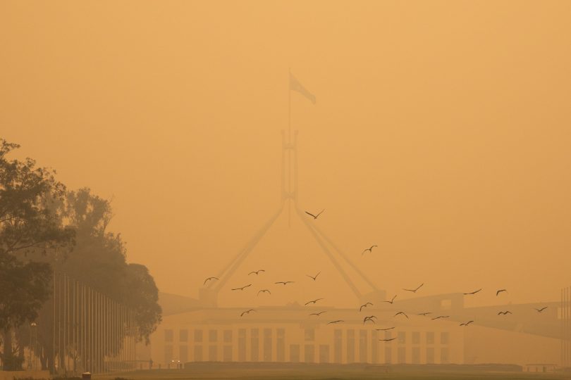 Smoke in Canberra